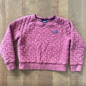 Patagonia Cotton Quilt Crew Sweater in Chicory Red - Women’s Small